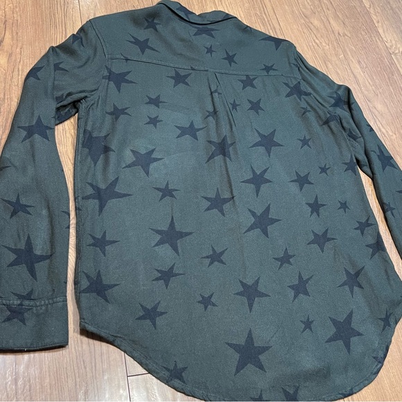 Rails Hunter Green Kathryn Star Flannel Whimsigoth Grunge Brat Sz Small - AS IS - Picture 8 of 14